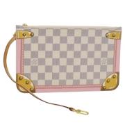 Pre-owned Canvas shoulder-bags Louis Vuitton Vintage , White , Dames