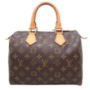 Pre-owned Canvas handbags Louis Vuitton Vintage , Brown , Dames