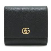 Pre-owned Leather wallets Gucci Vintage , Black , Dames