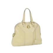 Pre-owned Fabric handbags Yves Saint Laurent Vintage , Beige , Dames