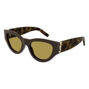 Klassieke zwarte zonnebril SL M94 Saint Laurent , Brown , Dames