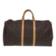 Pre-owned Canvas handbags Louis Vuitton Vintage , Brown , Dames