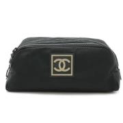 Pre-owned Canvas handbags Chanel Vintage , Black , Dames