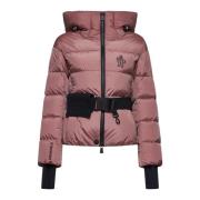 Roze Gewatteerde Donsjas met Capuchon Moncler , Pink , Dames