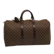 Pre-owned Canvas handbags Louis Vuitton Vintage , Brown , Dames