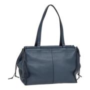 Pre-owned Leather totes Loewe Pre-owned , Blue , Dames