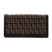 Pre-owned Canvas wallets Fendi Vintage , Brown , Dames