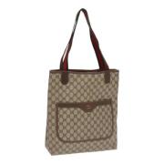 Pre-owned Leather totes Gucci Vintage , Beige , Dames