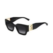 Nena/S-807 Zonnebril in Zwart/Grijs Schaduw Jimmy Choo , Black , Dames