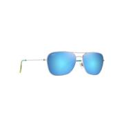 Moderne Navigator Zonnebril Blue Hawaii Maui Jim , Gray , Heren