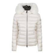 Ivoor Winterjas met Faux Fur Hood Colmar , Beige , Dames