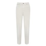 Hoge Taille Losse Pasvorm Lichtblauwe Jeans Dondup , Beige , Heren