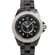 Pre-owned Stainless Steel watches Chanel Vintage , Black , Dames