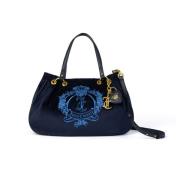 Blauwe Twig Heart Dubbele Handvat Tas Juicy Couture , Blue , Dames