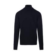 Navy Sweater Ra4510, Stijlvol en Gezellig Roberto Collina , Blue , Her...