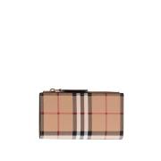 Archief Beige Bifold Portemonnee Burberry , Beige , Dames