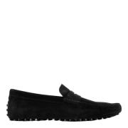 Zwarte Suede Gommino Rijloafers Tod's , Black , Heren