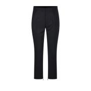 Slim Zip Det Broek in Zwart Off White , Black , Heren