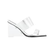 Pre-owned Leather sandals Alexander McQueen Pre-owned , White , Dames