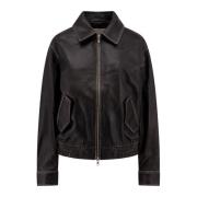 Leather Jackets Dunst , Black , Dames