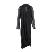 Elegante Maxi Jurk voor Vrouwen MM6 Maison Margiela , Black , Dames