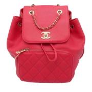 Pre-owned Leather chanel-bags Chanel Vintage , Pink , Dames