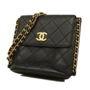 Pre-owned Leather chanel-bags Chanel Vintage , Black , Dames