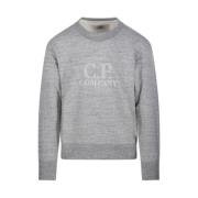 Grijze Crew Neck Sweatshirt C.p. Company , Gray , Heren