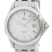 Pre-owned Stainless Steel watches Omega Vintage , White , Dames