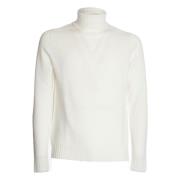 Witte Gebreide Coltrui Sweater Aw24 Dondup , White , Heren