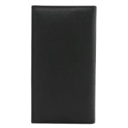 Pre-owned Leather wallets Bvlgari Vintage , Black , Dames