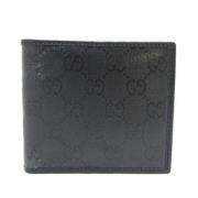 Pre-owned Leather wallets Gucci Vintage , Black , Dames