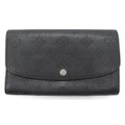 Pre-owned Leather wallets Louis Vuitton Vintage , Black , Dames