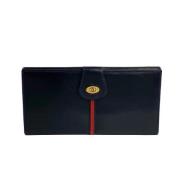 Pre-owned Leather wallets Gucci Vintage , Blue , Dames