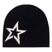 Jet Black Beanie Hat Perfect Moment , Black , Dames