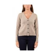 Dames Cardigan Sweater Gran Sasso , Brown , Dames