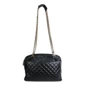 Pre-owned Leather chanel-bags Chanel Vintage , Black , Dames