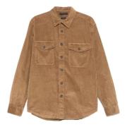 Khaki Corduroy Overshirt Tommy Hilfiger , Beige , Heren