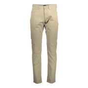 Slim Fit Biologisch Katoenen Jeans met 5 Zakken Gant , Beige , Heren