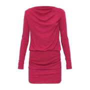 Jurk met glinsterende pailletten Versace Jeans Couture , Pink , Dames