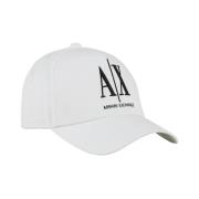 Baseball Cap Classic Style Armani Exchange , White , Heren