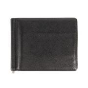 Pre-owned Leather wallets Prada Vintage , Black , Heren