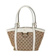 Pre-owned Canvas gucci-bags Gucci Vintage , Beige , Dames