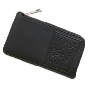 Pre-owned Leather wallets Loewe Pre-owned , Black , Dames