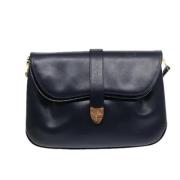 Pre-owned Leather shoulder-bags Salvatore Ferragamo Pre-owned , Blue ,...