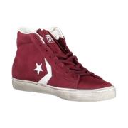 Converse Red Leather Sneaker Converse , Red , Dames