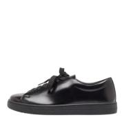 Pre-owned Leather sneakers Prada Vintage , Black , Heren