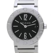 Pre-owned Stainless Steel watches Bvlgari Vintage , Black , Dames