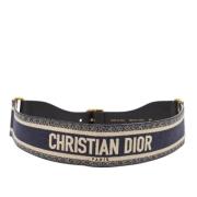 Pre-owned Canvas belts Dior Vintage , Blue , Dames