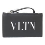 Pre-owned Leather wallets Valentino Vintage , Black , Dames